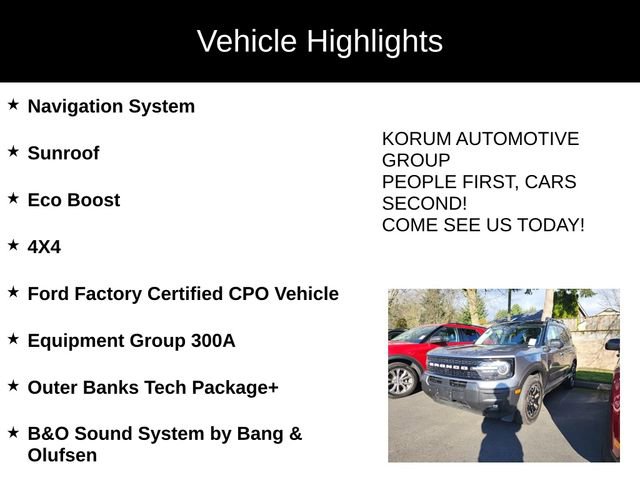 Certified 2025 Ford Bronco Sport Outer Banks w/ Outer Banks Tech Package+ image 4