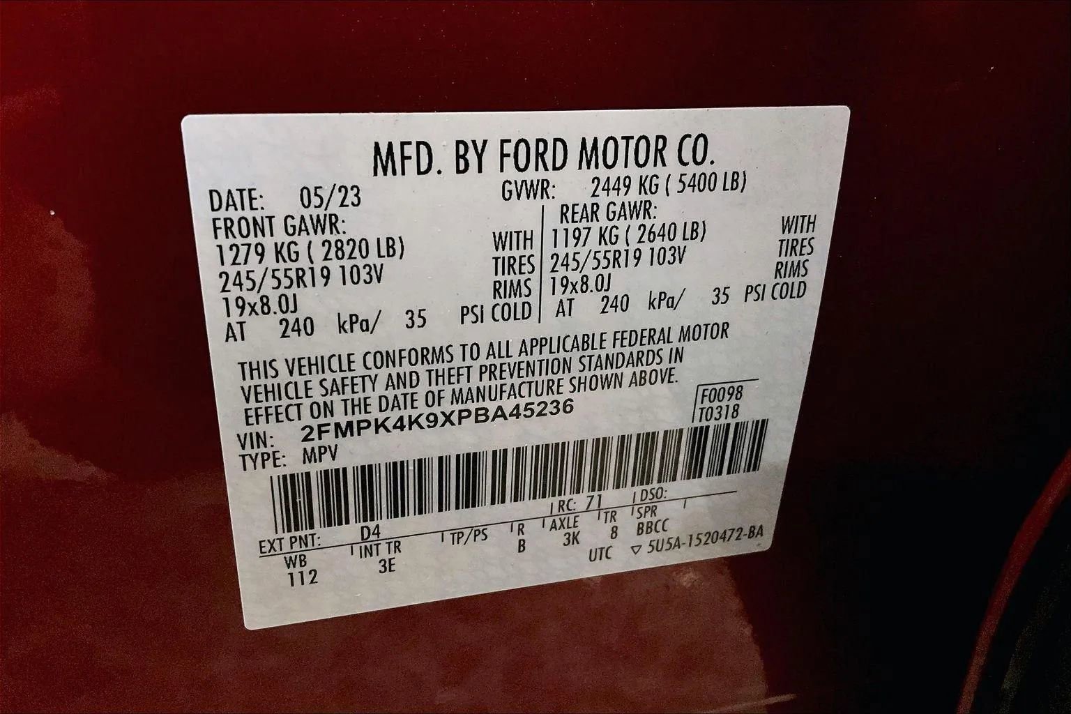 Certified 2023 Ford Edge Titanium image 32