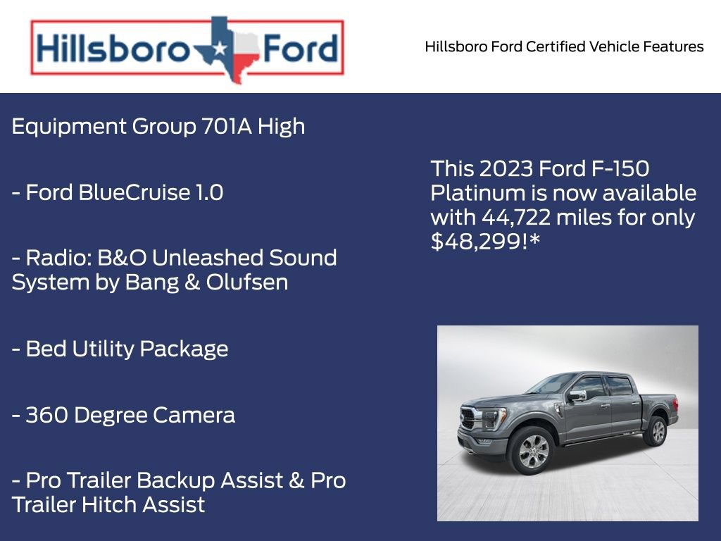 Certified 2023 Ford F150 Platinum w/ Equipment Group 701A High AWD/4WD image 9