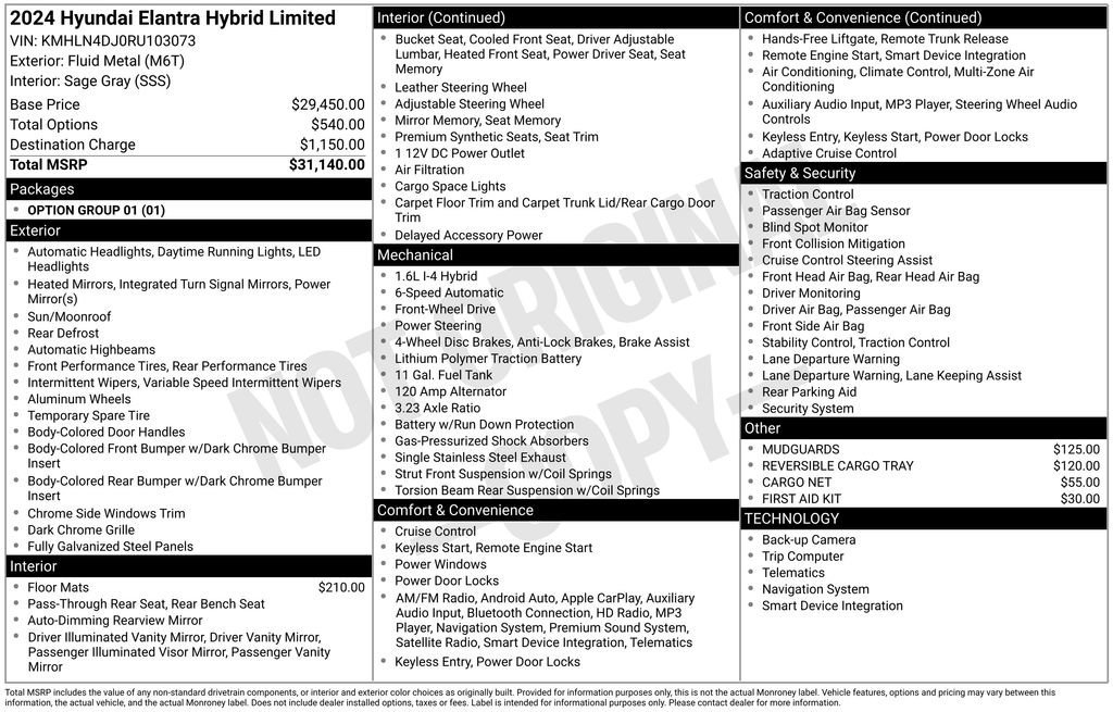 Used 2024 Hyundai Elantra Limited image 33