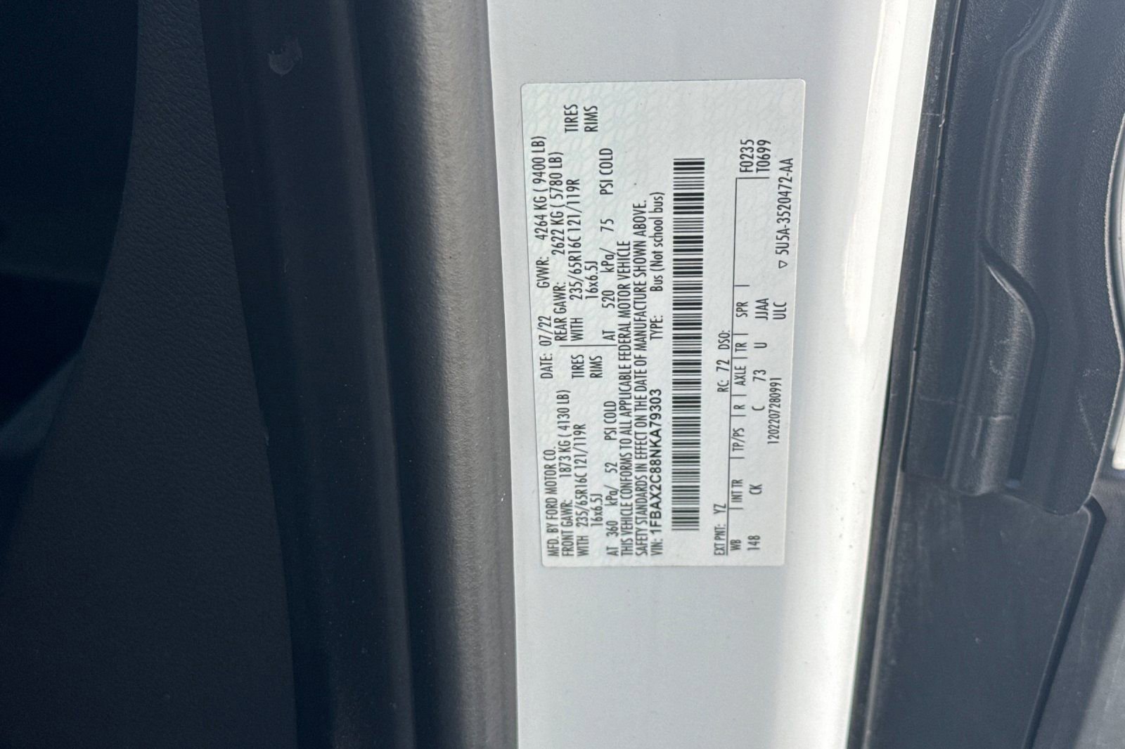 Certified 2022 Ford Transit 350 XLT image 30