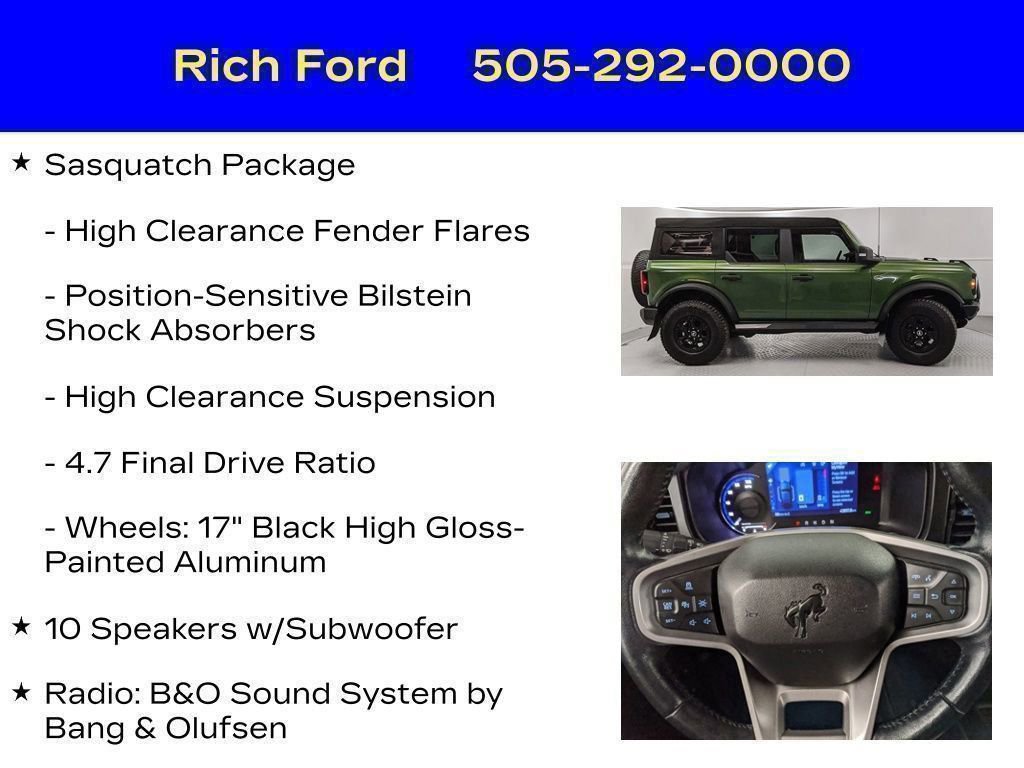 Certified 2023 Ford Bronco Wildtrak AWD/4WD image 93