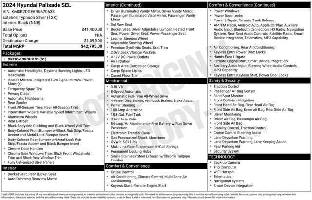 Used 2024 Hyundai Palisade SEL image 37