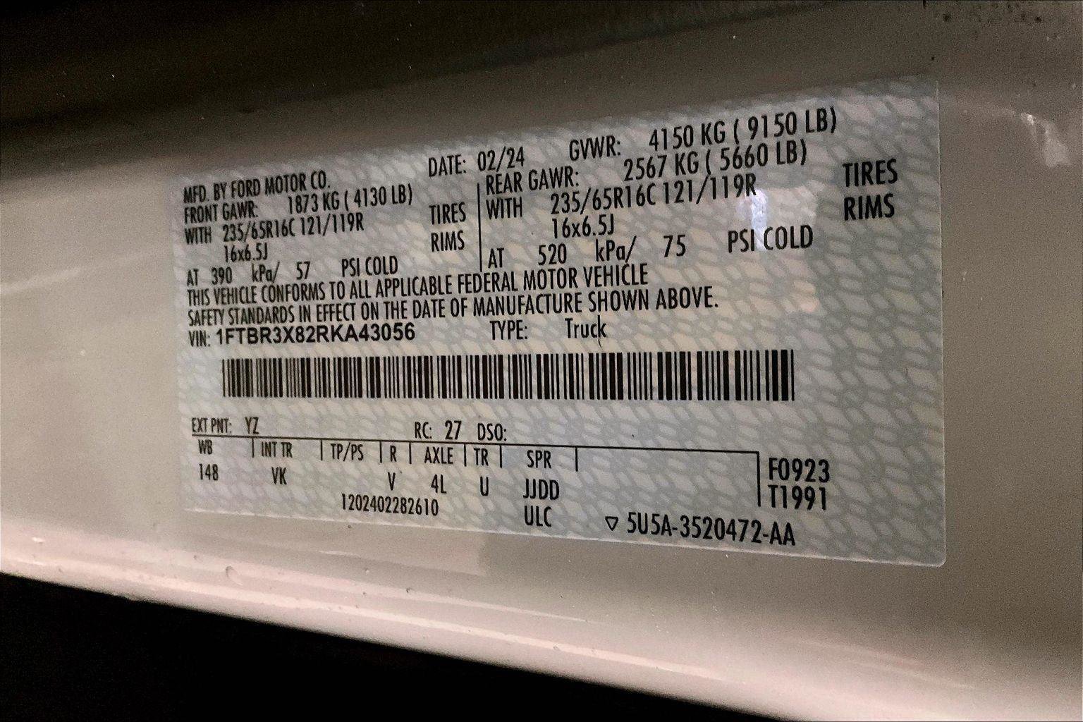 Certified 2024 Ford Transit 250 250 image 30