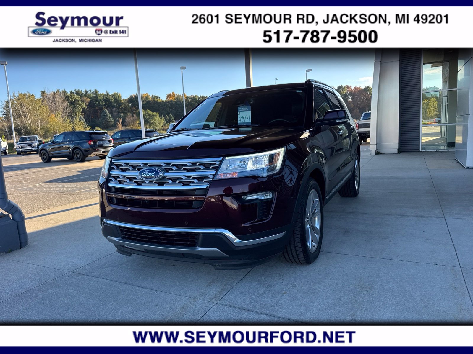 Certified 2019 Ford Explorer Limited w/ Ford Safe & Smart Package