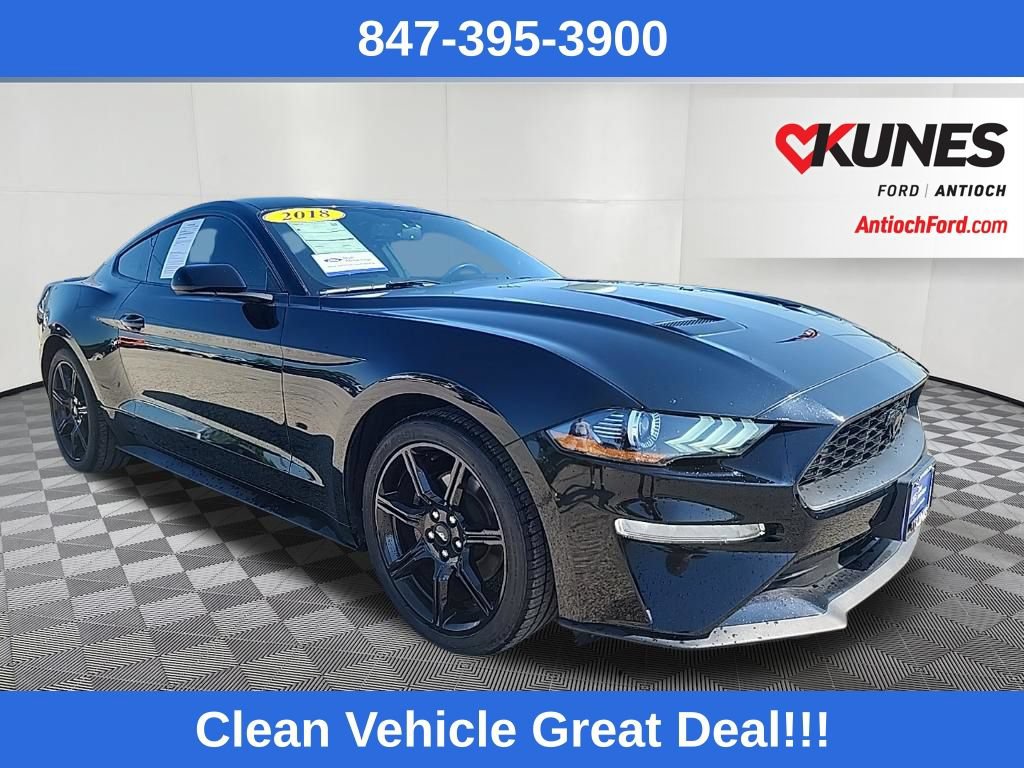 Certified 2018 Ford Mustang Coupe w/ Equipment Group 101A RWD image 1