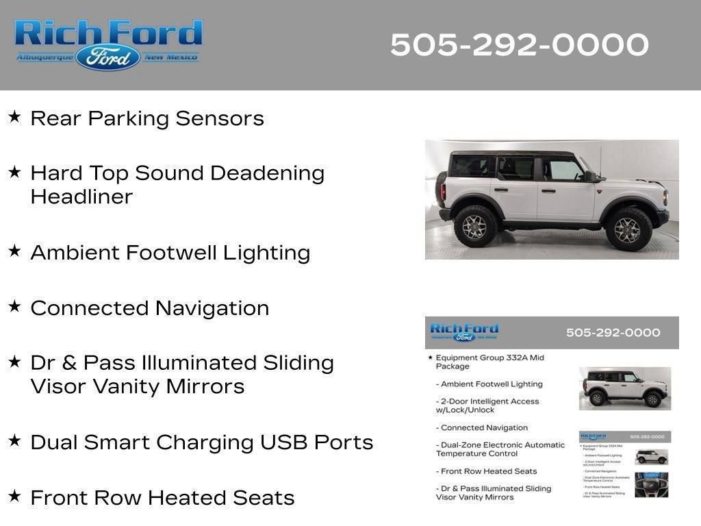 Certified 2025 Ford Bronco Badlands AWD/4WD image 81