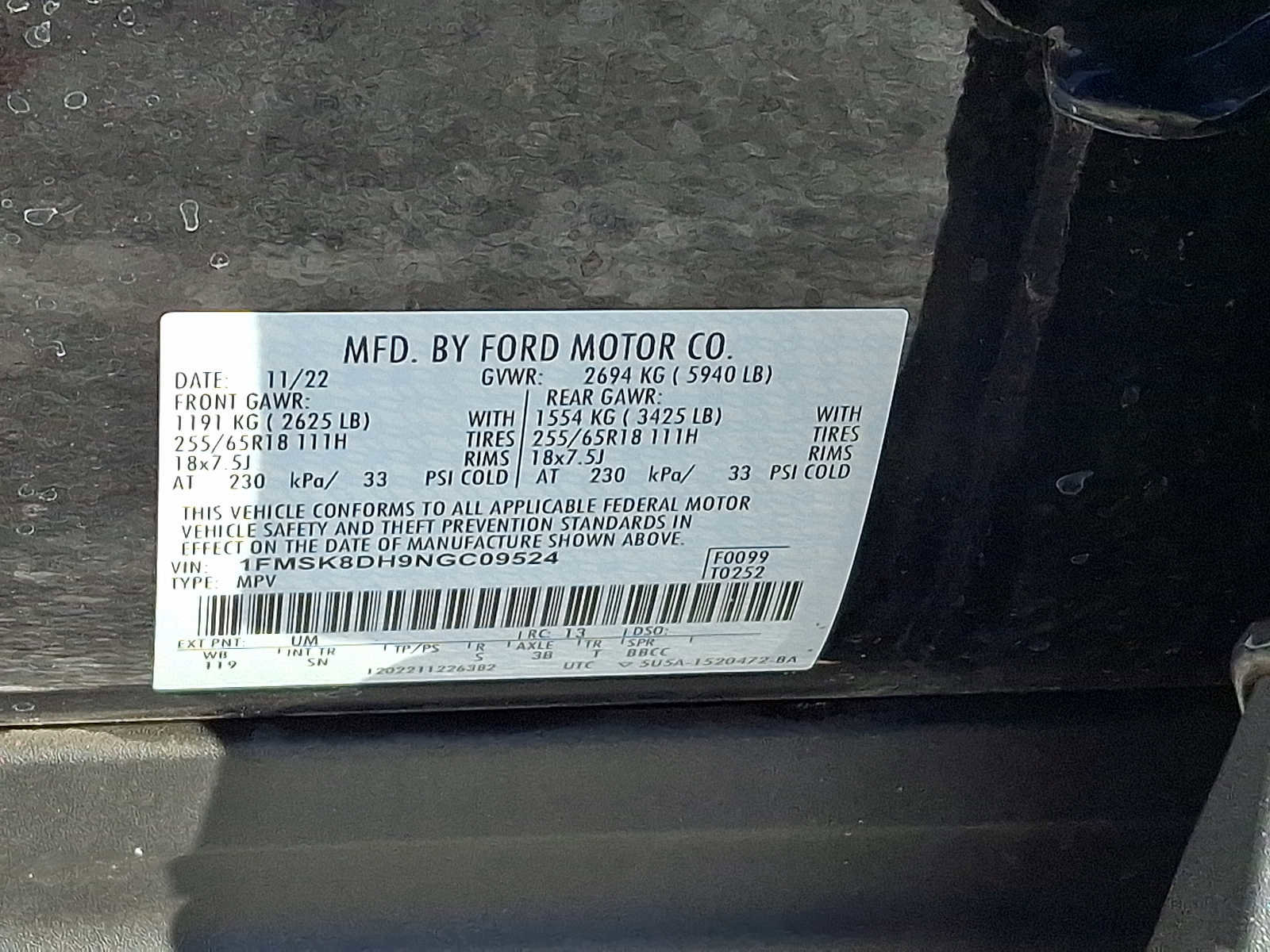 Certified 2022 Ford Explorer XLT w/ Equipment Group 202A image 31