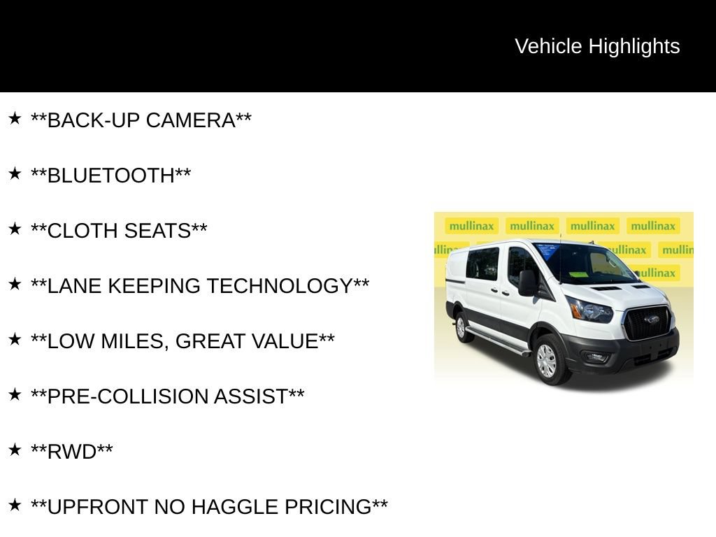 Certified 2025 Ford Transit 250 Low Roof w/ Exterior Upgrade Package RWD image 12