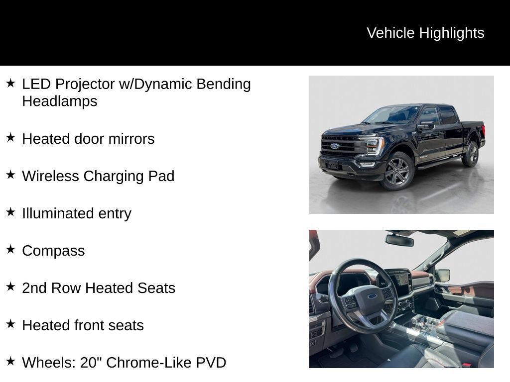 Certified 2023 Ford F150 Lariat w/ Equipment Group 502A High AWD/4WD image 32