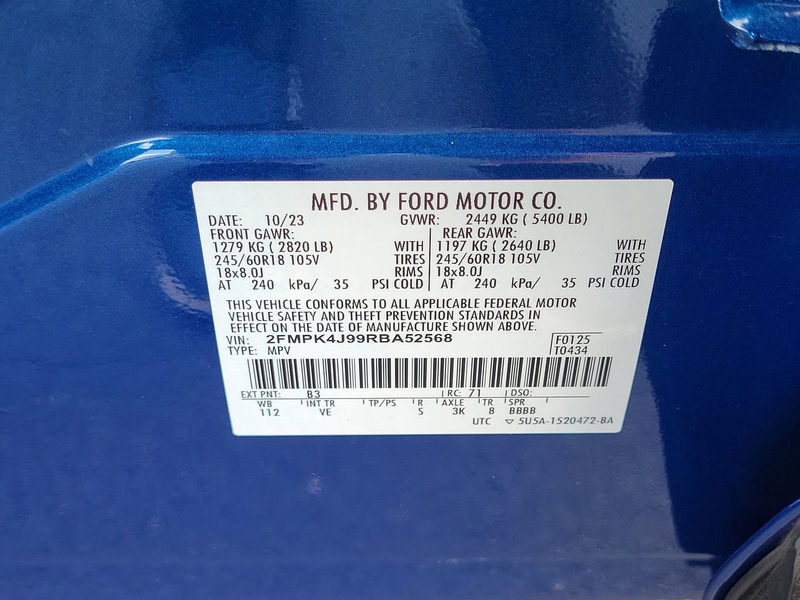 Certified 2024 Ford Edge SEL AWD/4WD image 31
