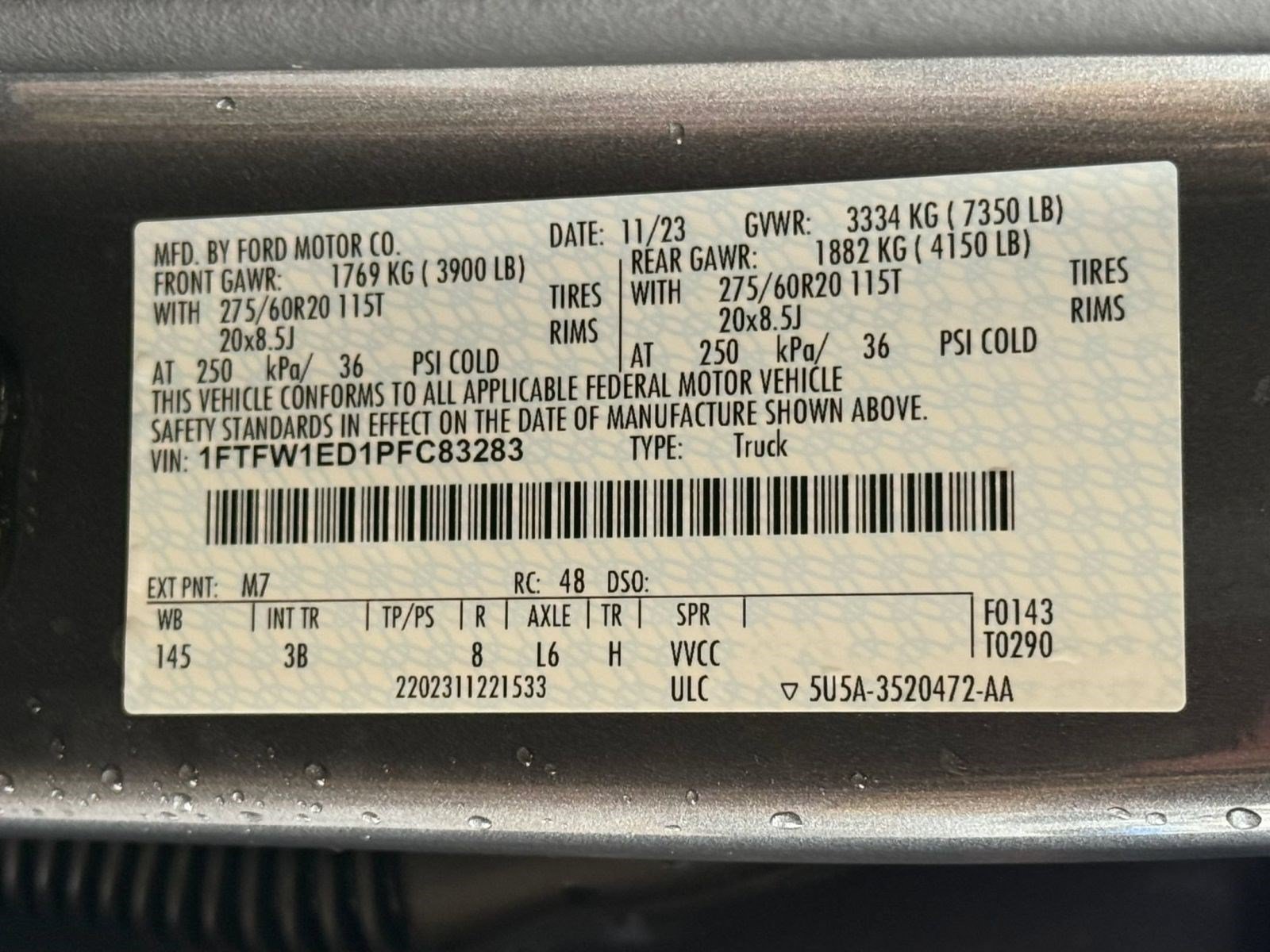Certified 2023 Ford F150 Platinum w/ Equipment Group 701A High AWD/4WD image 24
