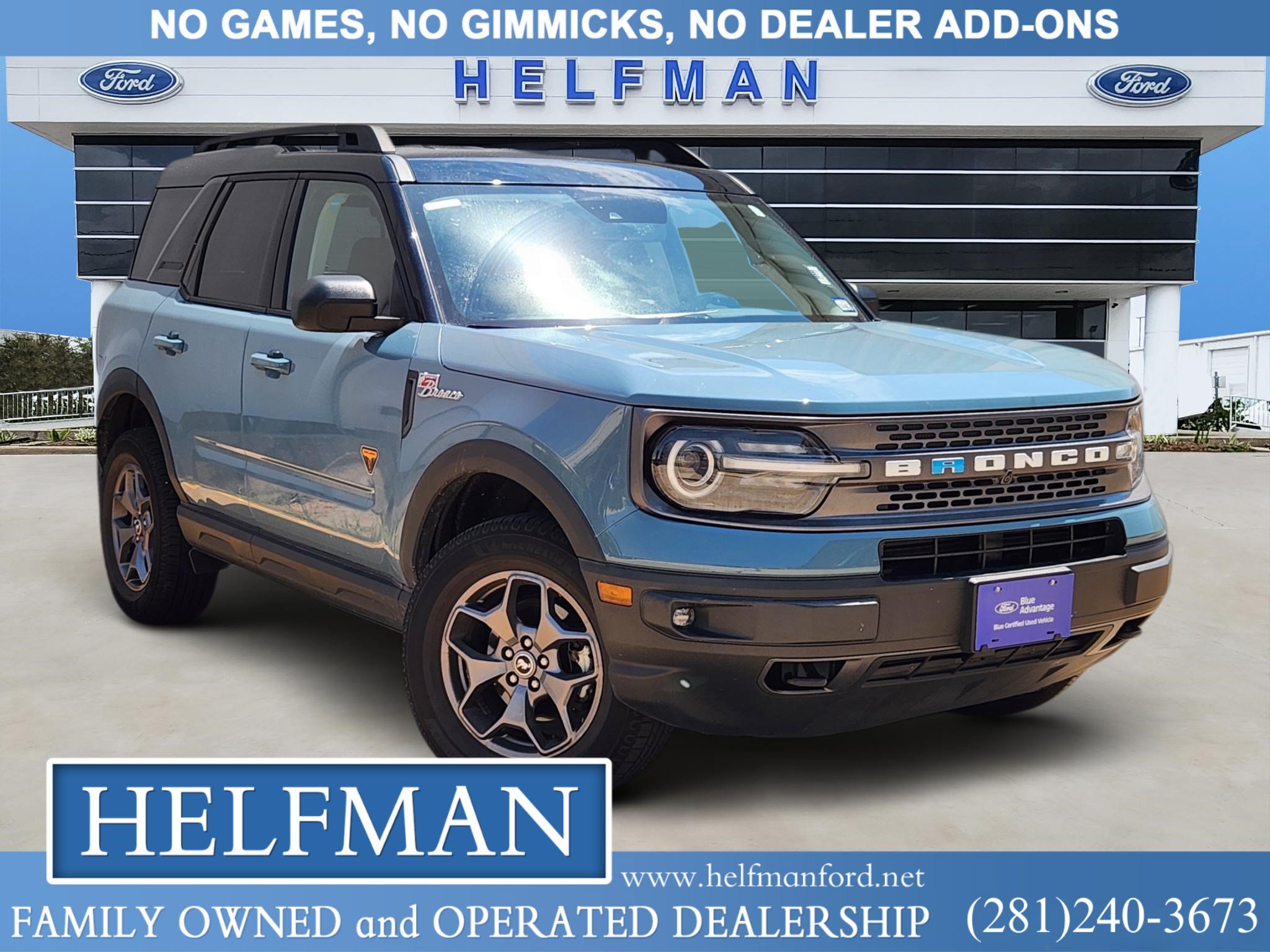 Certified 2023 Ford Bronco Sport Badlands w/ Premium Package