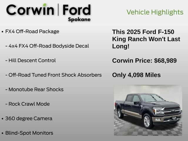 Certified 2025 Ford F150 King Ranch w/ FX4 Off-Road Package image 7