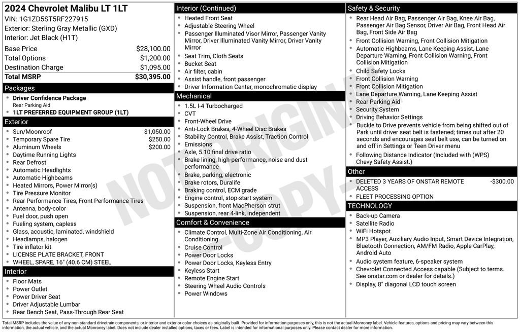Used 2024 Chevrolet Malibu LT FWD image 5