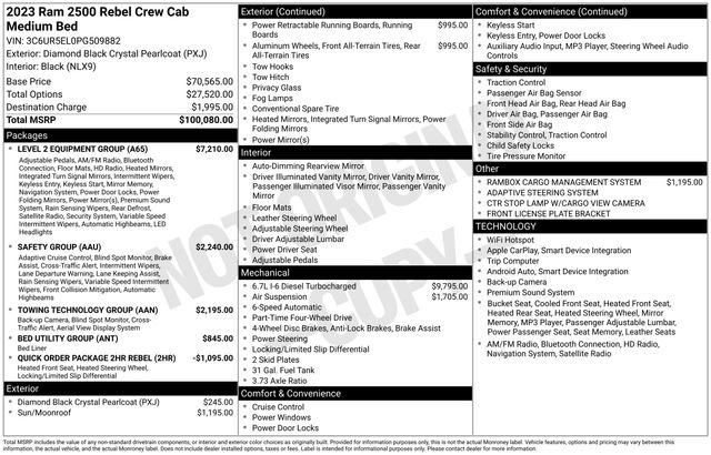 Used 2023 RAM 2500 Rebel w/ Level 2 Equipment Group image 38