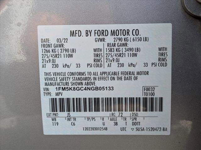 Certified 2022 Ford Explorer ST w/ Equipment Group 401A AWD/4WD image 25