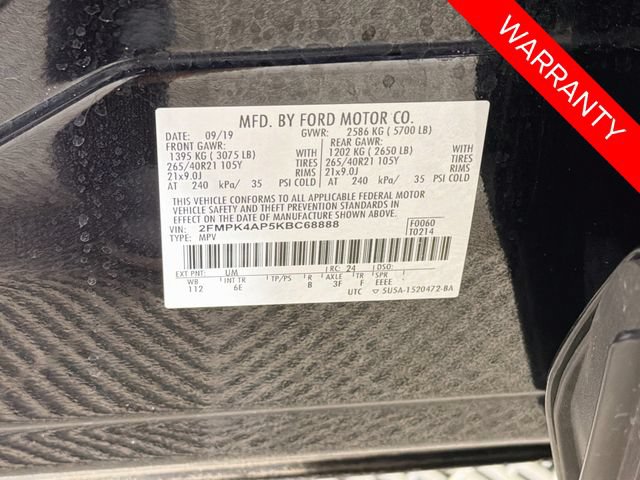 Certified 2019 Ford Edge ST w/ Equipment Group 401A AWD/4WD image 34
