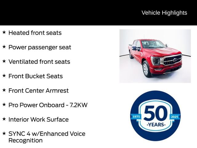 Certified 2021 Ford F150 Platinum w/ Equipment Group 701A High AWD/4WD image 21