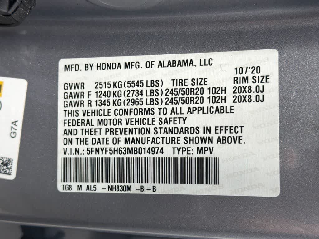 Used 2021 Honda Pilot Touring image 33