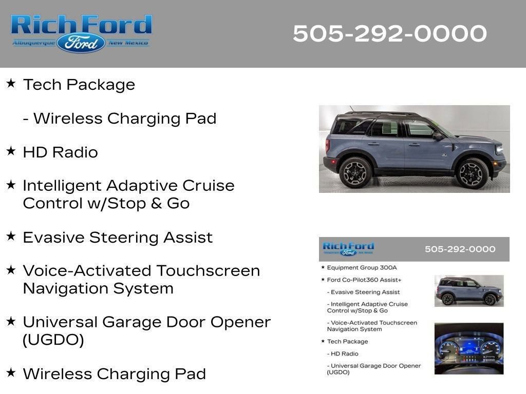 Certified 2024 Ford Bronco Sport Outer Banks w/ Tech Package AWD/4WD image 28