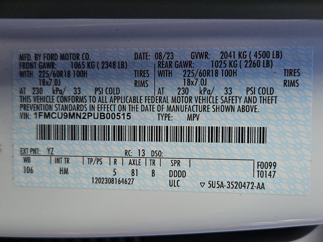 Certified 2023 Ford Escape ST-Line w/ Tech Pack #1 image 29