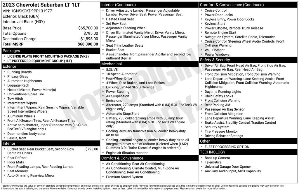 Used 2023 Chevrolet Suburban LT AWD/4WD image 6