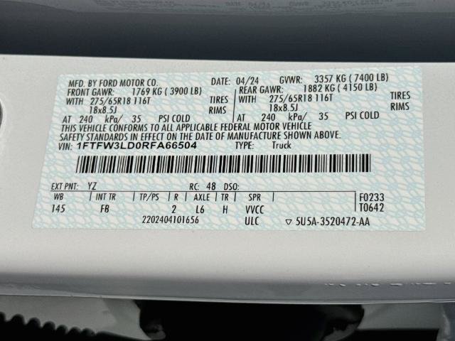 Certified 2024 Ford F150 XLT w/ Equipment Group 302A MID AWD/4WD image 24