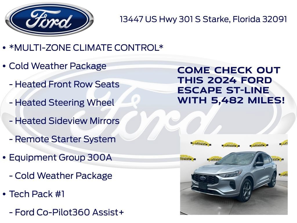 Certified 2024 Ford Escape ST-Line w/ Tech Pack #1 AWD/4WD image 17