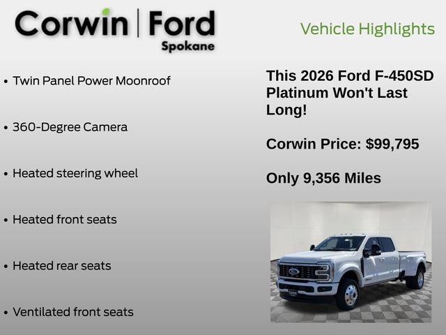 Certified 2026 Ford F450 Platinum AWD/4WD image 13