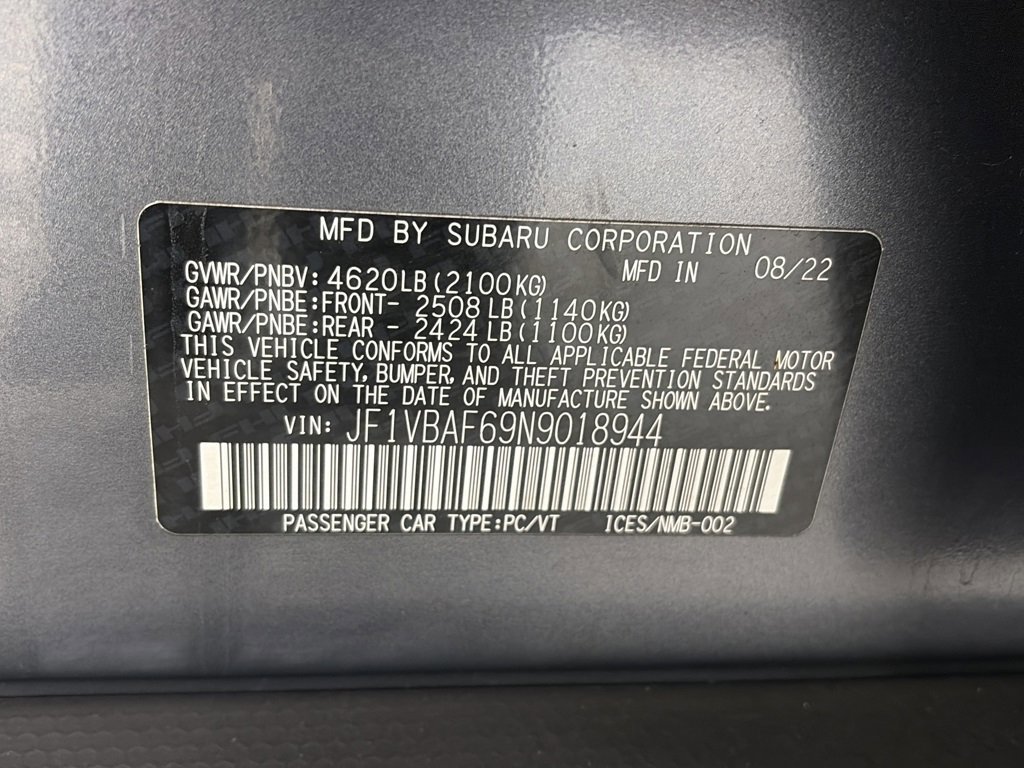 Used 2022 Subaru WRX Premium image 9