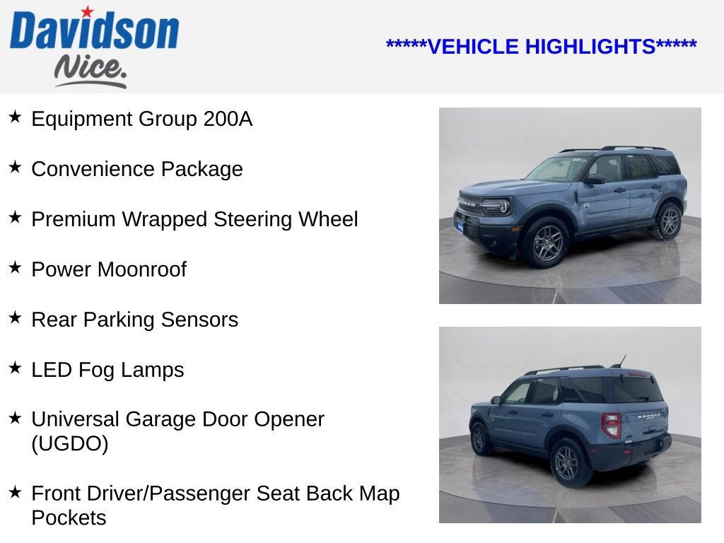 Certified 2025 Ford Bronco Sport Big Bend w/ Convenience Package image 4
