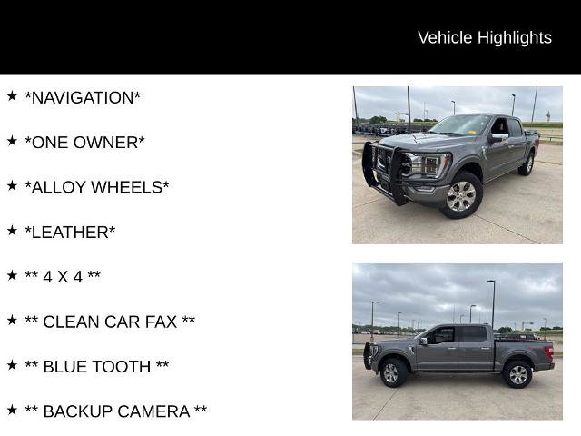 Certified 2022 Ford F150 Platinum w/ Equipment Group 701A High image 4
