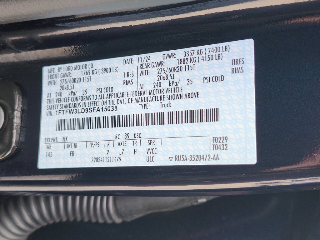 Certified 2025 Ford F150 XLT w/ Equipment Group 302A MID AWD/4WD image 34