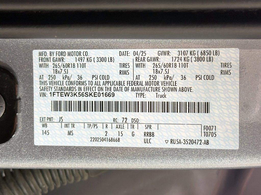 Certified 2025 Ford F150 XLT w/ Equipment Group 301A Standard RWD image 32