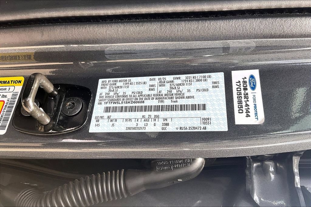 Certified 2025 Ford F150 Lariat w/ Equipment Group 501A Mid AWD/4WD image 36