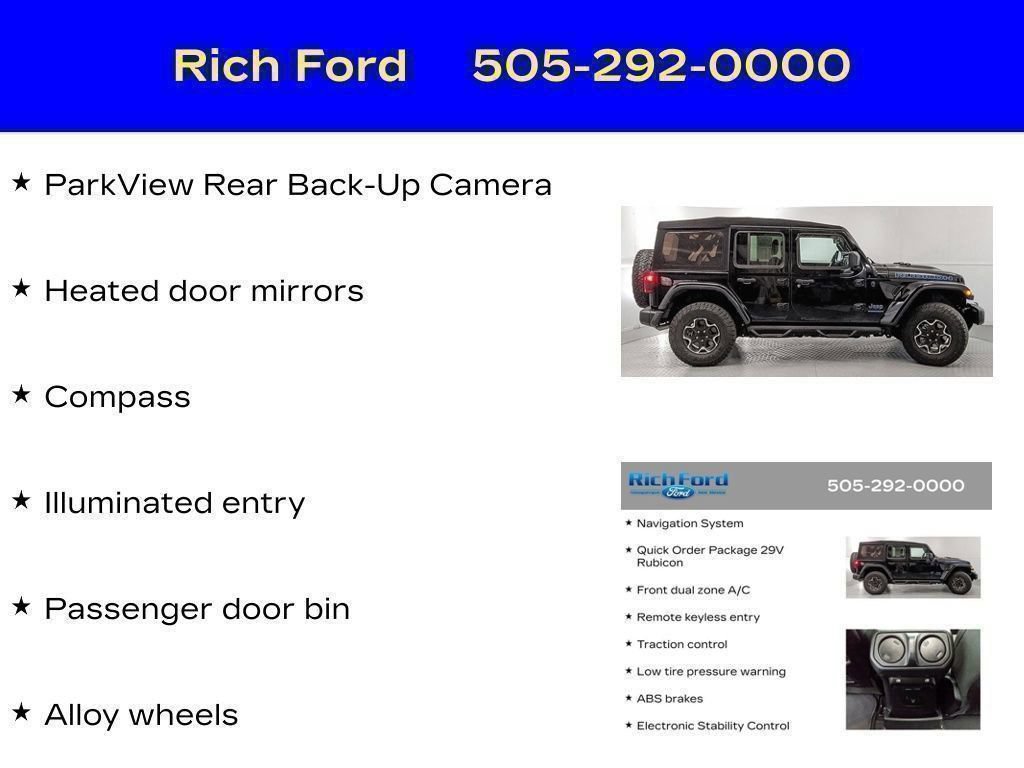 Used 2023 Jeep Wrangler Unlimited Rubicon 4xe AWD/4WD image 66