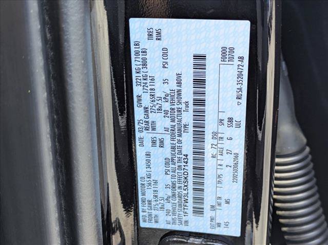 Certified 2025 Ford F150 XLT w/ Equipment Group 301A Standard AWD/4WD image 23