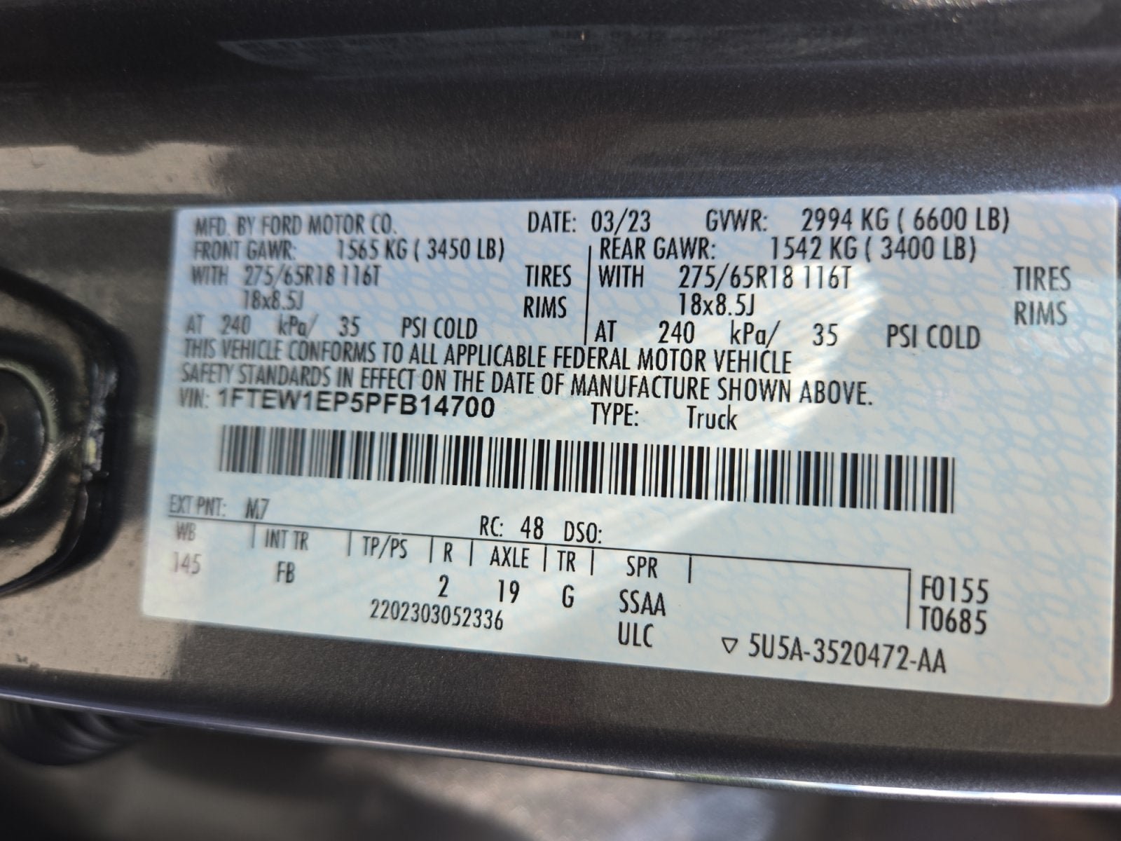 Certified 2023 Ford F150 XL AWD/4WD image 26