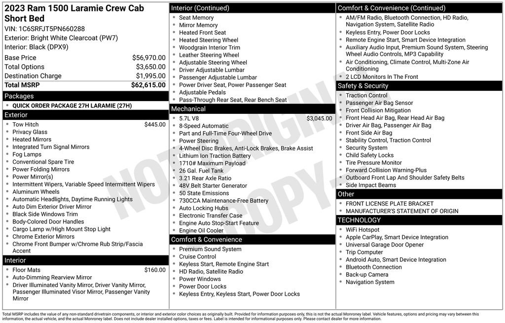 Used 2023 RAM 1500 Laramie image 3