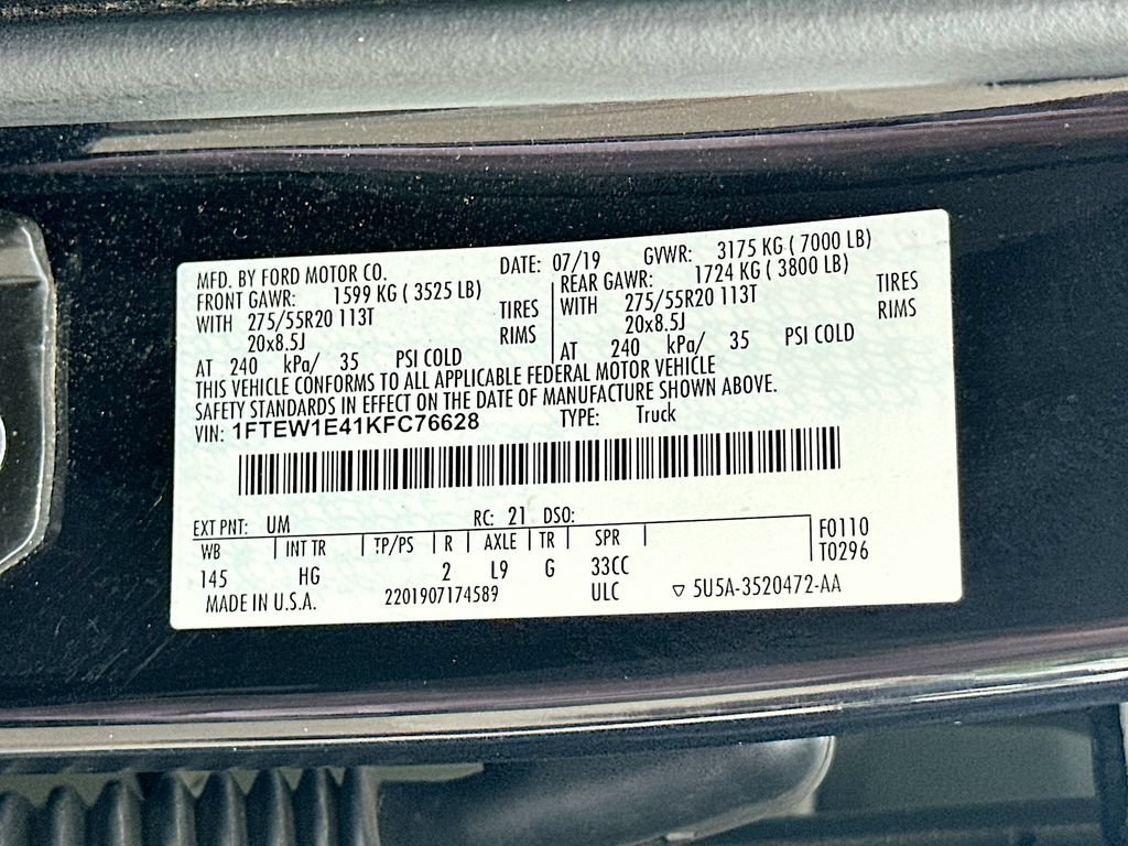 Certified 2019 Ford F150 Lariat AWD/4WD image 27