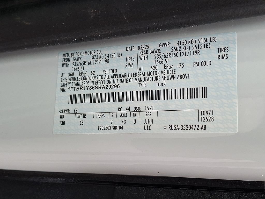 Certified 2025 Ford Transit 250 Low Roof w/ Exterior Upgrade Package RWD image 27