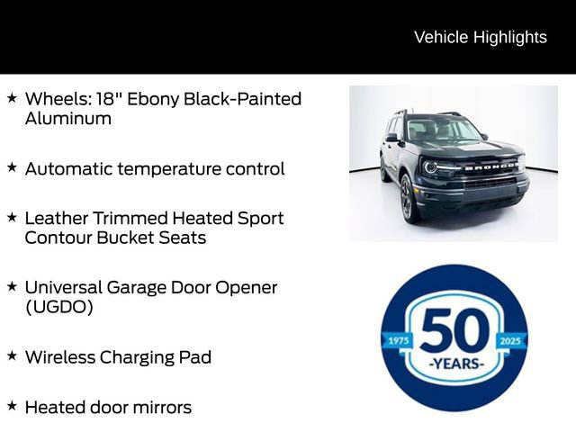 Certified 2023 Ford Bronco Sport Outer Banks w/ Tech Package image 11