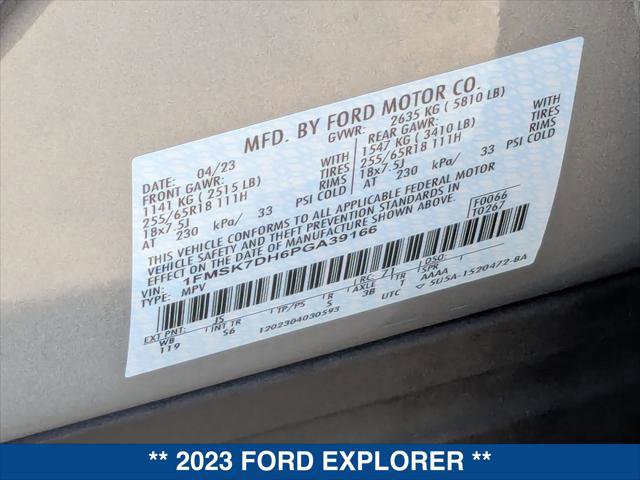 Certified 2023 Ford Explorer XLT w/ Equipment Group 202A RWD image 24