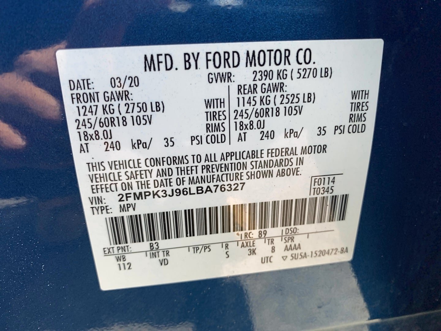 Certified 2020 Ford Edge SEL FWD image 21