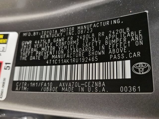 Used 2024 Toyota Camry LE FWD image 38