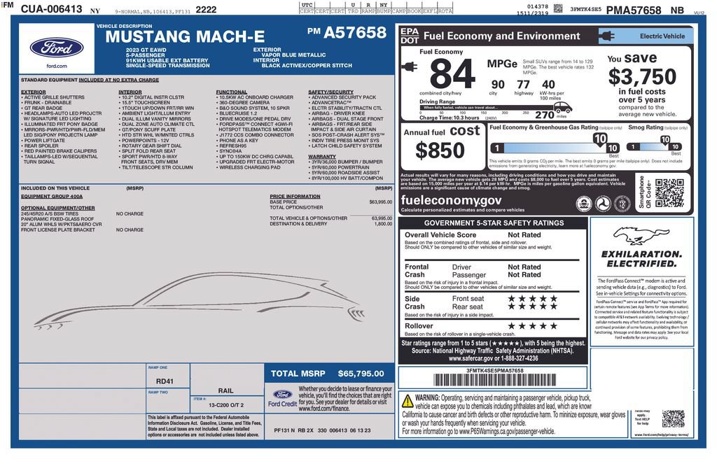 Certified 2023 Ford Mustang Mach-E GT AWD/4WD image 13