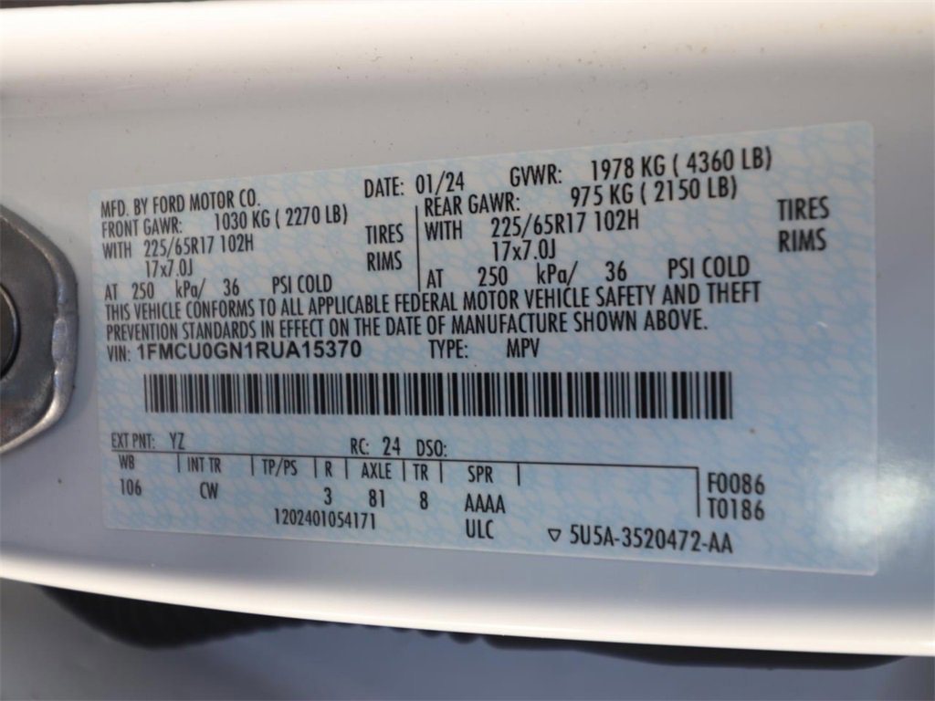 Certified 2024 Ford Escape Active image 22