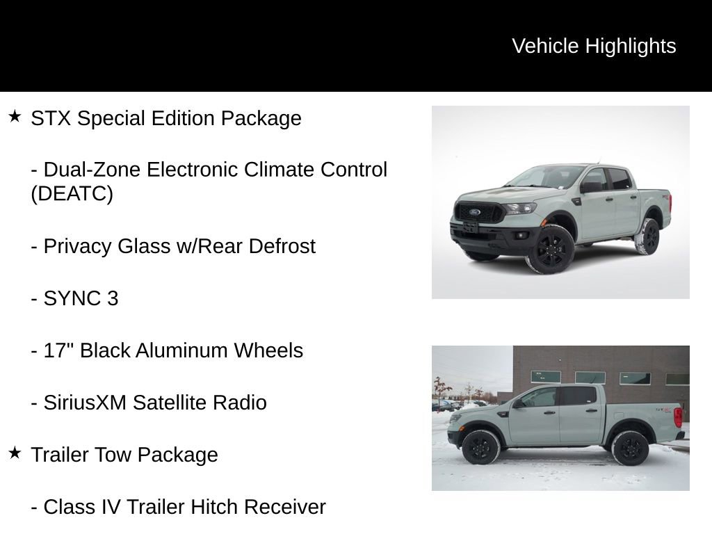 Certified 2022 Ford Ranger XL w/ Equipment Group 101A High image 11