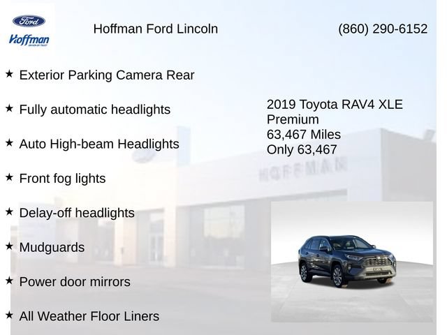 Used 2019 Toyota RAV4 XLE Premium w/ All Weather Liner Package AWD/4WD image 28